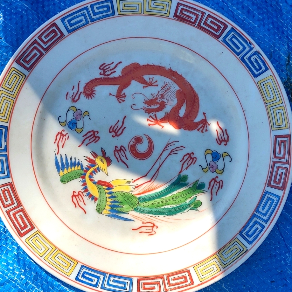 Antique china plate